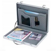 Compacte attache koffer / aktekoffer aluminium