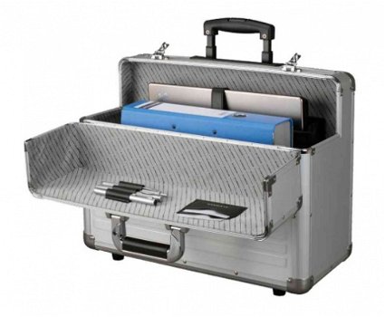 Piloten trolley koffer aluminium - 2