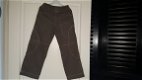 Esprit taupe olijfgroen zomer broek met stoere stiksels maat 122 - 3 - Thumbnail