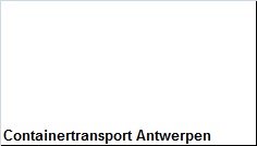 Containertransport Antwerpen - 1