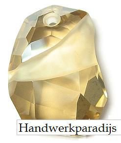 Swarovski 6191 Divine Rock Crystal Golden Shadow 27mm - 1