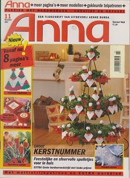 Anna Maandblad 2002 Nr. 11 November + Merklap Hoedemaker. GERESERVEERD - 1