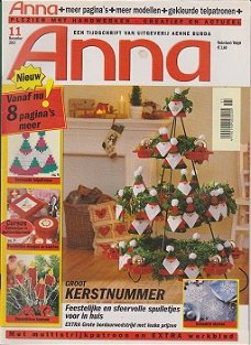 Anna Maandblad 2002 Nr. 11 November + Merklap Hoedemaker. GERESERVEERD