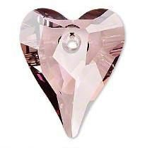 Swarovski 6240 Wild Heart Crystal Antique Pink 27mm - 1