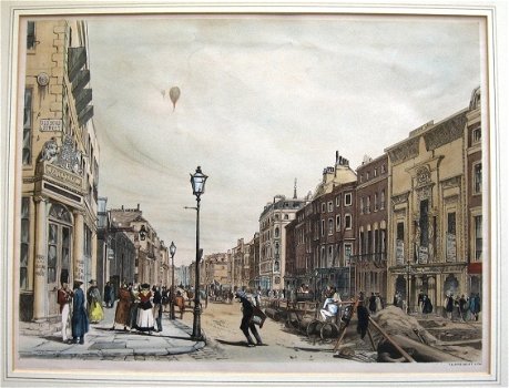 TS Boys Lithografie 1842 Picadilly looking towards the City - 1