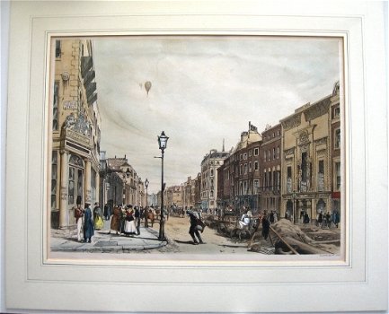 TS Boys Lithografie 1842 Picadilly looking towards the City - 2