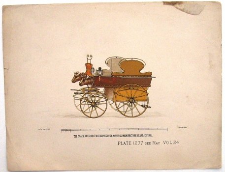 Prent Rijtuig Plate 1277 Coach Builders Art Journal - 1