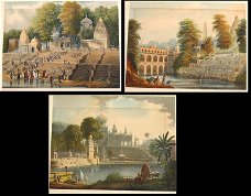 Suttee (Weduweverbranding) [1830?] + 2 andere Grindlay India