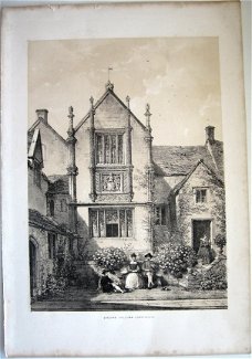 Lithografie Bingham Melcomb Dorsetshire [c.1841] Joseph Nash