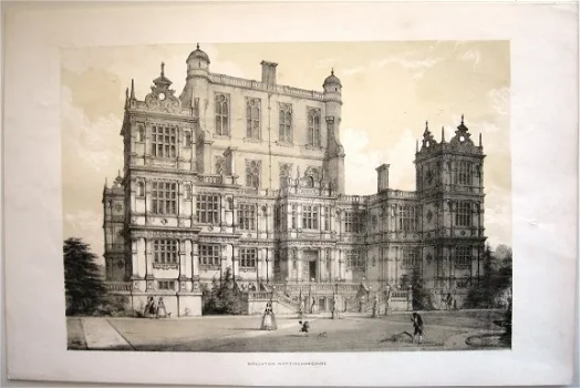 Lithografie Wollaton Nottinghamshire [c.1841] Joseph Nash - 1