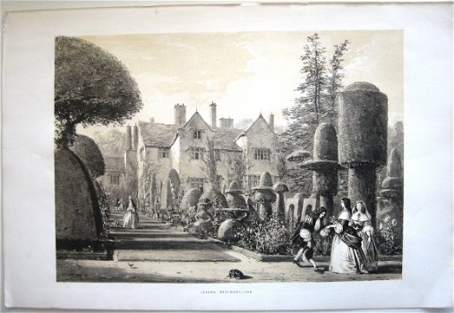 Lithografie Levens Westmoreland [c.1841] Joseph Nash - 1