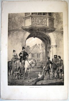 Lithografie Charlcote Warwickshire [c.1841] Joseph Nash - 1