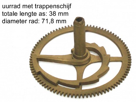 Uurrad met trappenschijf, Art.Nr: URTS-20A - 1