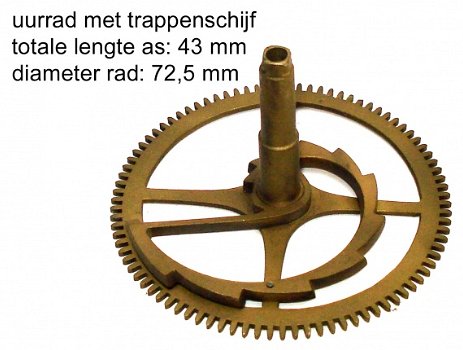 Uurrad met trappenschijf, Art.Nr: URTS-17A - 1