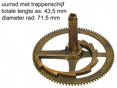 Uurrad met trappenschijf, Art.Nr: URTS-16A - 1