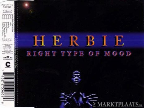 Herbie - Right Type Of Mood 5 Track CDSingle - 1