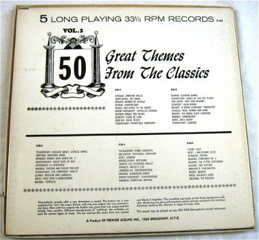 Klassiek 5 lp box,USA (p),premier albums inc, Nieuwst,jr '60 - 2
