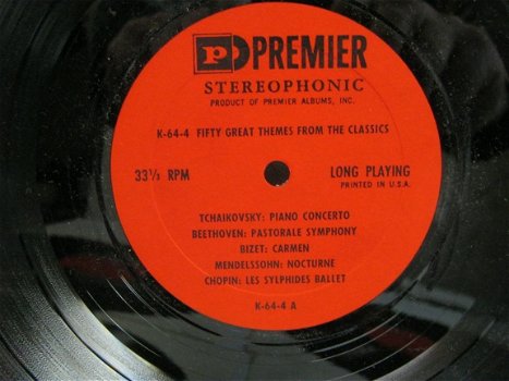 Klassiek 5 lp box,USA (p),premier albums inc, Nieuwst,jr '60 - 4