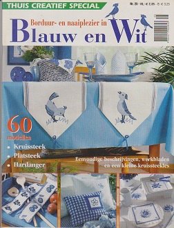 Thuis Creatief Special Borduur en naaiplezier in Blauw en Wit - 1