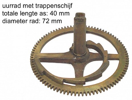 Uurrad met trappenschijf, Art.Nr: URTS-13A - 1