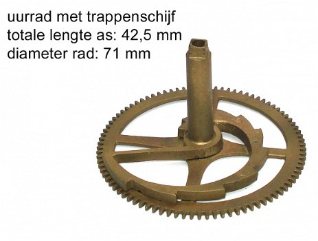 Uurrad met trappenschijf, Art.Nr: URTS-05A - 1