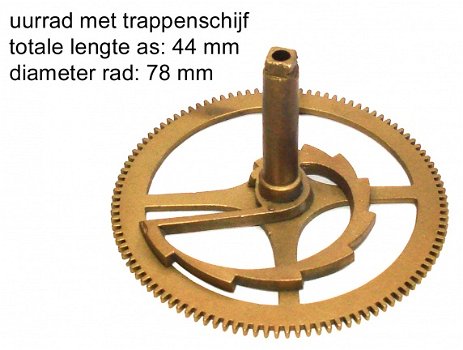 Uurrad met trappenschijf, Art.Nr: URTS-01A - 1