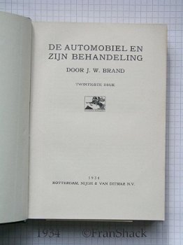 [1934] De automobiel en haar behandeling, Brand, Nijgh & van Ditmar - 2