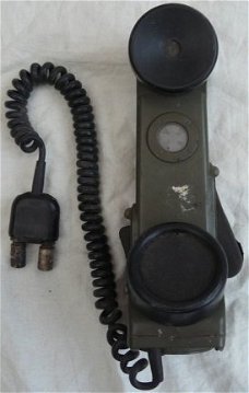 Veld Telefoon / Field Telephone Set, type: TA-1/PT, US Army, jaren'60/'70.(Nr.9)