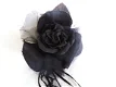 Groot corsage / broche zwarte roos - 0 - Thumbnail