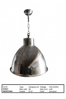 Montana hanglamp antiek zilver - 1