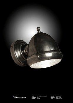 Eastgate muurlamp antiek zilver - 3