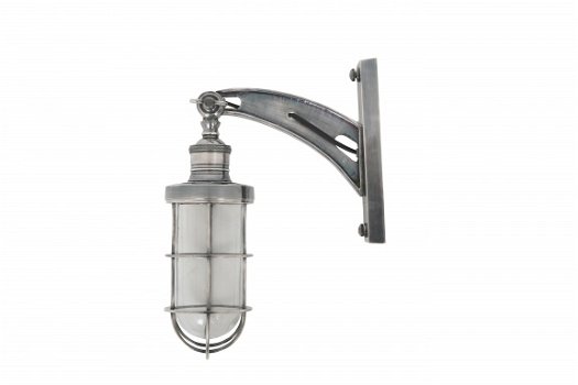 Hudson muurlamp antiek zilver - 2