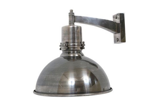 Rochdale muurlamp wandlamp antiek zilver, wit van binnen - 1
