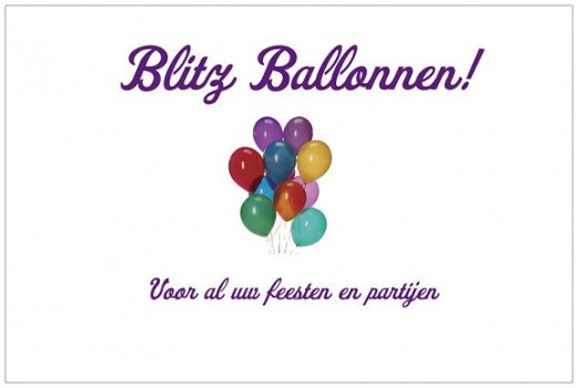 Blitz Ballonnen,geboorte,trouwen/bruiloft,communie,verjaardag,kerst,sinterklaas,doop,decoratie - 1
