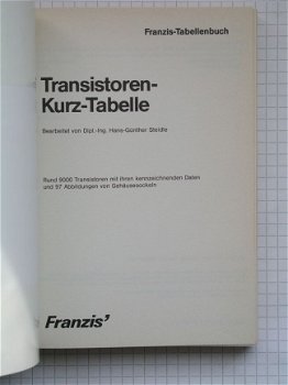 [1982] Transistoren-Kurz-Tabelle, Franzis - 2