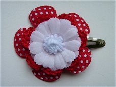 Haarspeld Daisy - rood