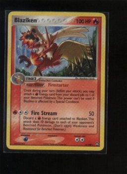 blaziken holo 5/108 ex power keepers nm - 1