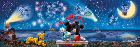 Clementoni - Mickey and Minnie - 1000 Stukjes Nieuw - 1