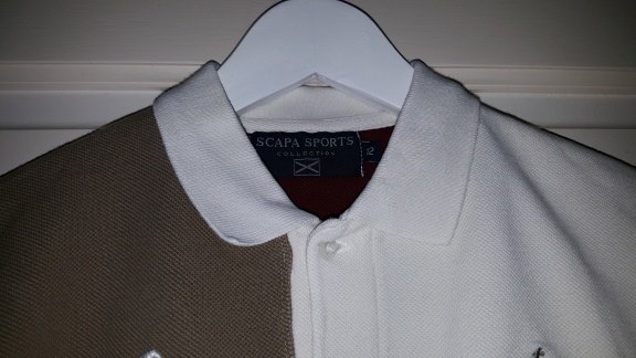 Scapa bruin creme polotrui maat 152 - 3