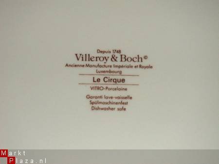 Diner bord/plate Villeroy & Boch, le Cirque (b2vo) - Afbeelding 3