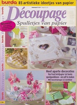 Burda Special Découpage Spulletjes van papier E 683 - 1