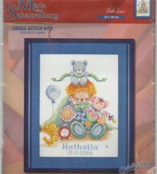 Opruiming MvS Pakket geboortetegel Nathalia clown 35101A - 1