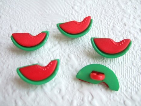 Watermeloen knoopje ~ 18 mm - 1