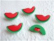 Watermeloen knoopje ~ 18 mm - 1 - Thumbnail