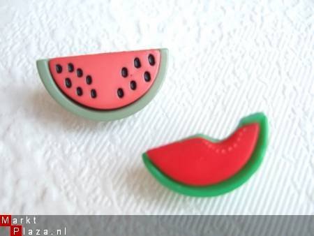 Watermeloen knoopje ~ 18 mm - 2