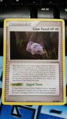 Claw Fossil  84/108  ex power keepers gebruikt