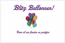 Blitz Ballonnen,geboorte,trouwen/bruiloft,communie,verjaardag,kerst,sinterklaas,doop,decoratie