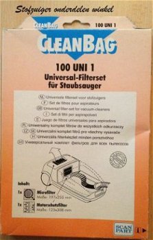 Cleanbag 100 uni 1 universele filterset voor stofzuigers - 1