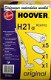 hoover H21a Acenta stofzuigerzakken - 2 - Thumbnail