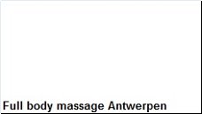 Full body massage Antwerpen